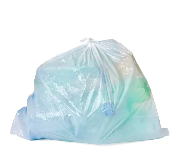 Garbage bag with empty bottle trash waste — Stock Photo, Image
