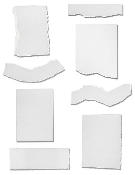 Белая бумага разорвана фон сообщения
