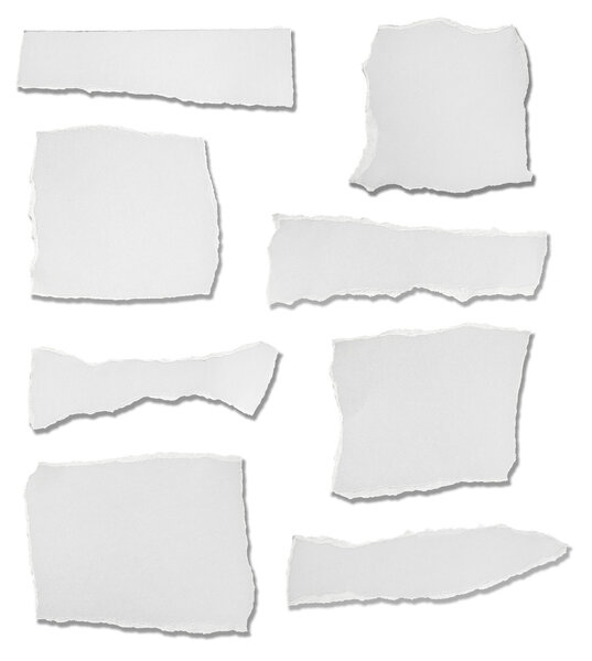 Белая бумага разорвана фон сообщения
