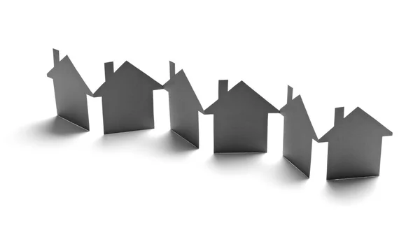 Papier Haus Haus Immobilien bauen — Stockfoto