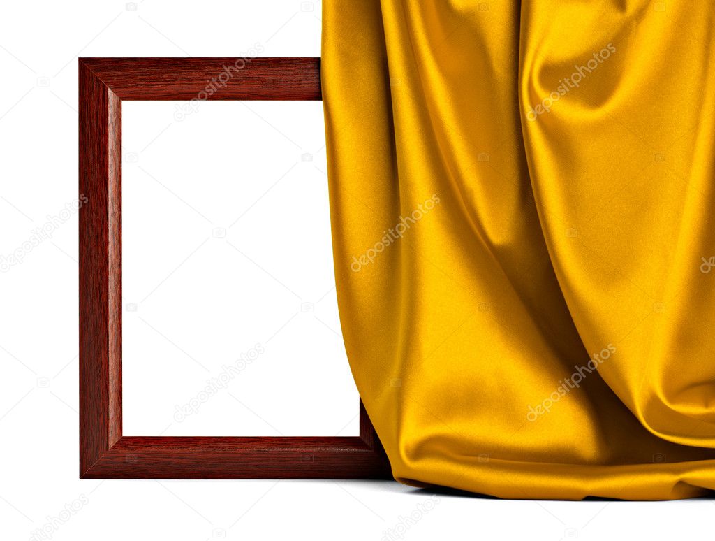 Wooden frame and silk cover