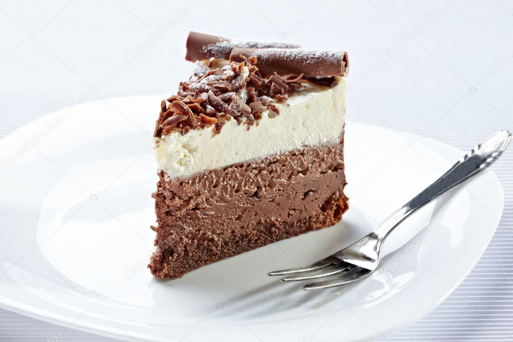 Cream chocolate cake sweet food