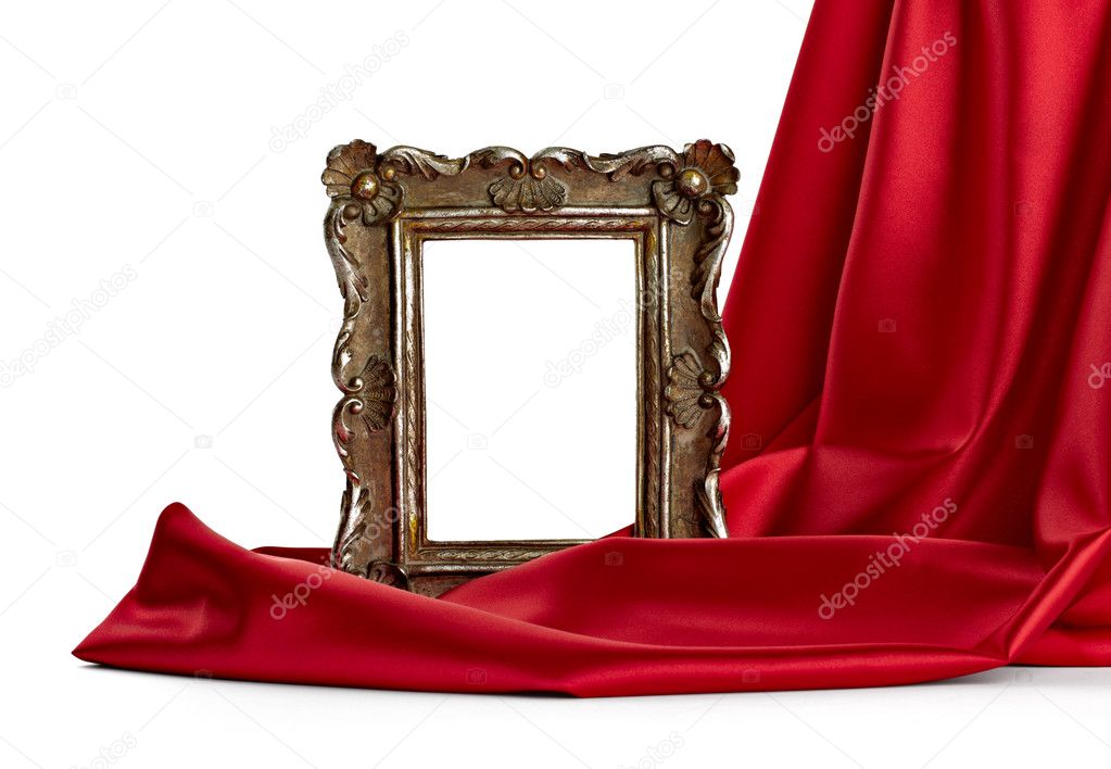 Wooden frame and silk cover