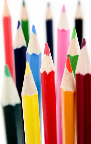 Renkli kalemler yeni 3 — Stok fotoğraf