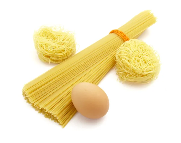 Espaguete e ovos 1 — Fotografia de Stock