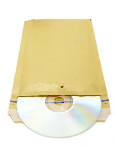 Zarf ve cd 1 — Stok fotoğraf