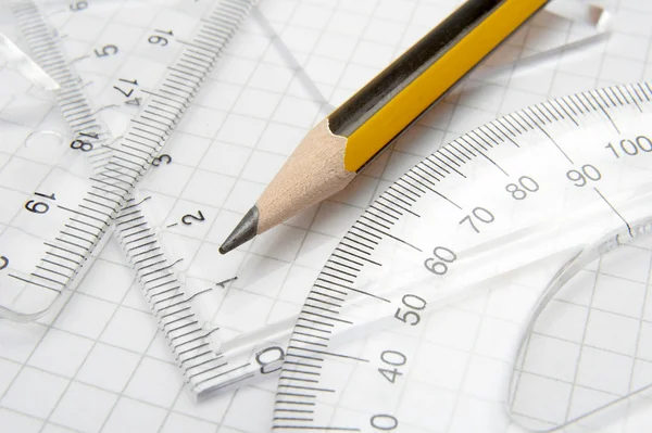 Pencil math 1 Stock Image