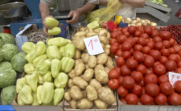 Sebze pazarı — Stok fotoğraf