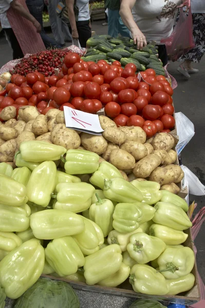 Çeşitli sebze pazarı — Stok fotoğraf