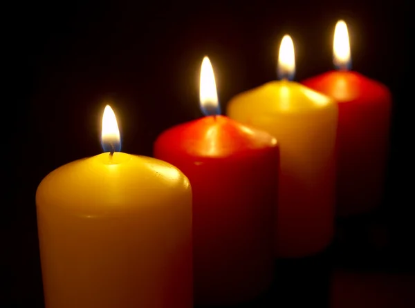 Candles row — Stock Photo, Image