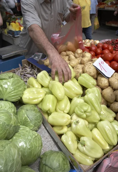 Mercado de hortalizas fresco — Foto de Stock