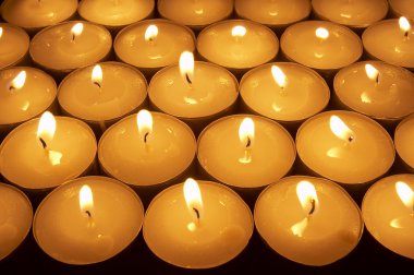 Candle lighting 1 clipart