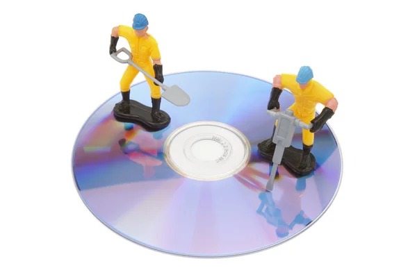 Новий диск ремонту — стокове фото