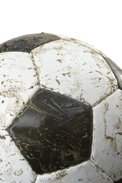 Футбольный мяч крупным планом — стоковое фото
