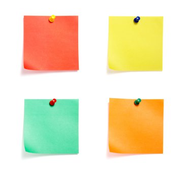 Notes colored group clipart