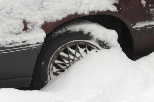 Zimą samochód 3 — Zdjęcie stockowe