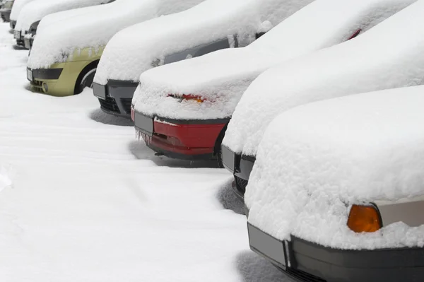 Zimą samochód 5 — Zdjęcie stockowe