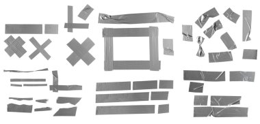 Silver tape group 1 clipart