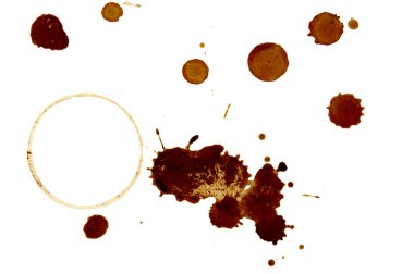 Coffee stains group clipart