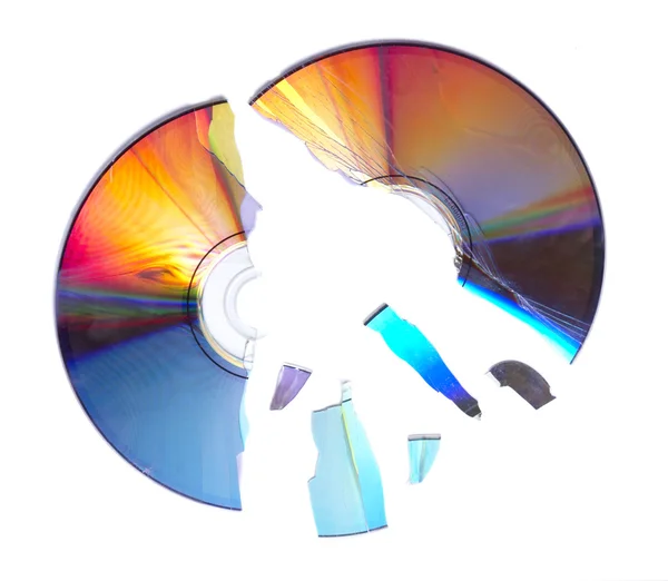 Uszkodzony cd 1 — Zdjęcie stockowe