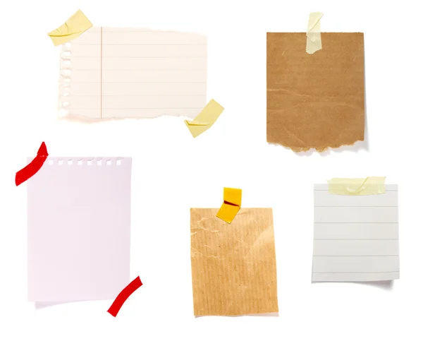 Notes with tape group — Stock Photo, Image