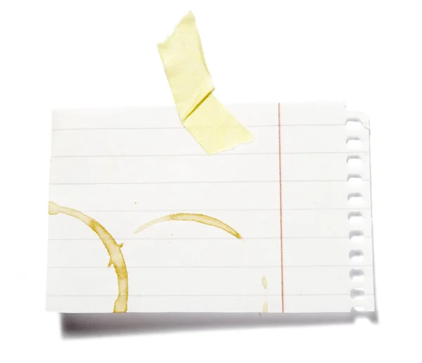 Notes with stains — Stock Photo, Image