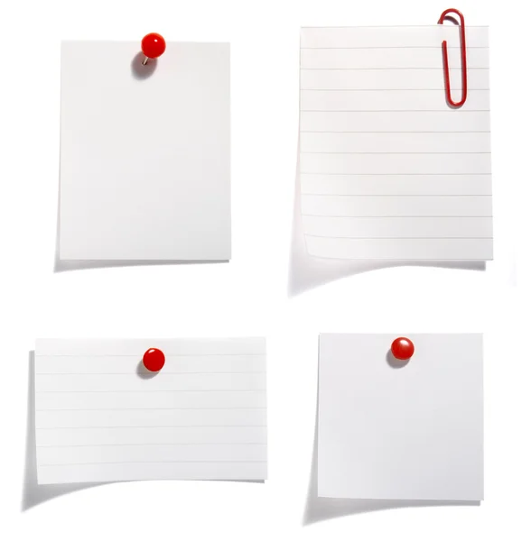 Paper with red clip — Stock Photo, Image
