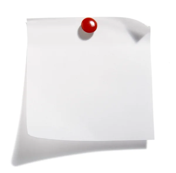 Carta con clip rossa — Foto Stock