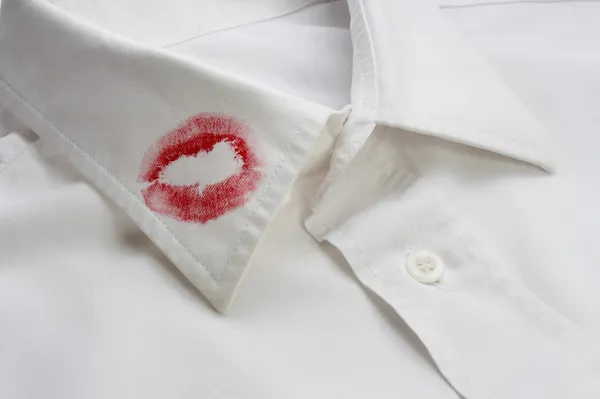 Lipstick shirt — Stock Photo, Image