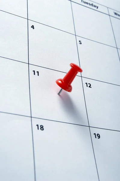 Primo piano del calendario — Foto Stock