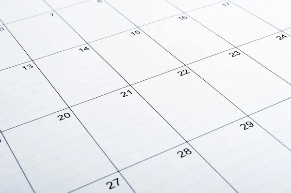 Kalender närbild — Stockfoto