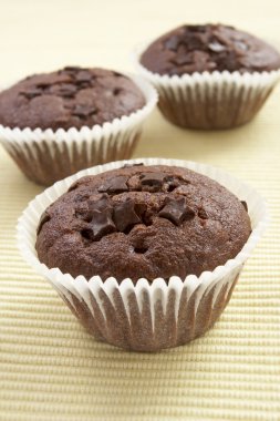 Çikolatalı muffin tatlı pasta yemek