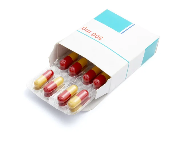Tabletki pakiet medycyny — Zdjęcie stockowe