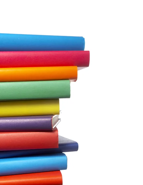 Libros coloridos apilan educación —  Fotos de Stock