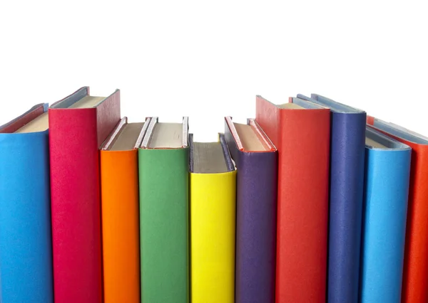 Bunte Bücher stapeln Bildung — Stockfoto