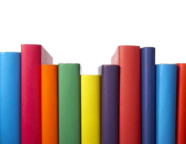 Kleurrijke boeken stapel onderwijs — Stockfoto