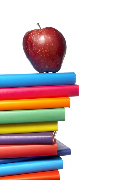 Livros coloridos empilhar educação — Fotografia de Stock