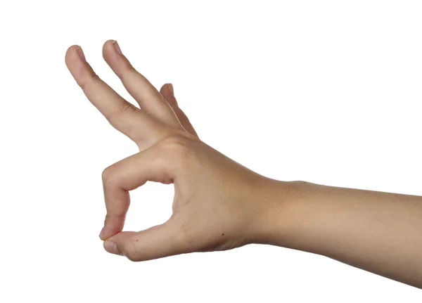 Hand gest kroppsspråk — Stockfoto