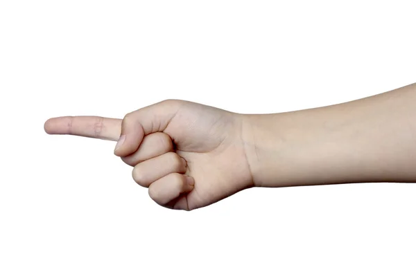 Gesto de mão linguagem corporal — Fotografia de Stock