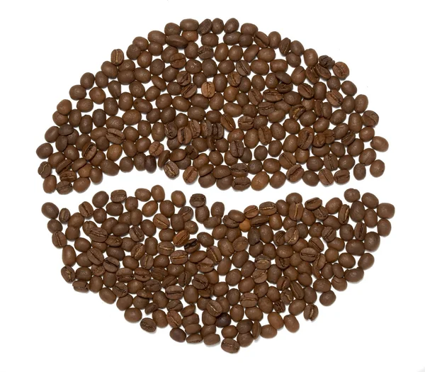 咖啡豆的设计 — 图库照片