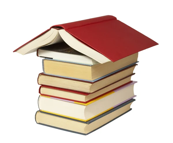 Libri scolastici stack — Foto Stock