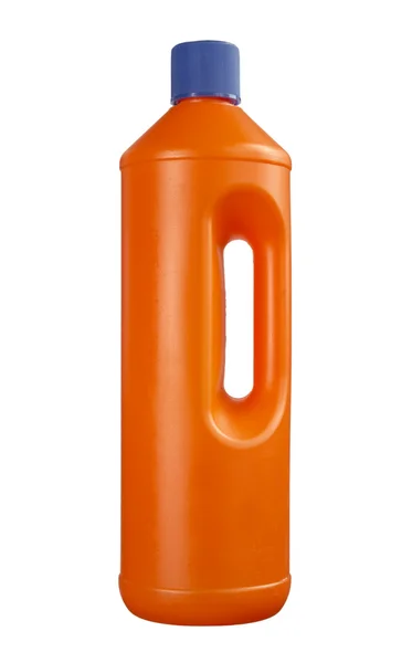 Plastová láhev, čištění — Stock fotografie