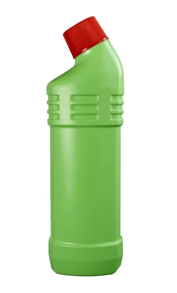 Limpeza de garrafas de plástico — Fotografia de Stock