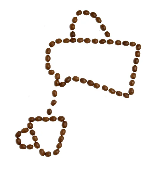 コーヒー豆のデザイン — ストック写真