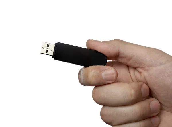 Рука держа палку USB 1 — стоковое фото