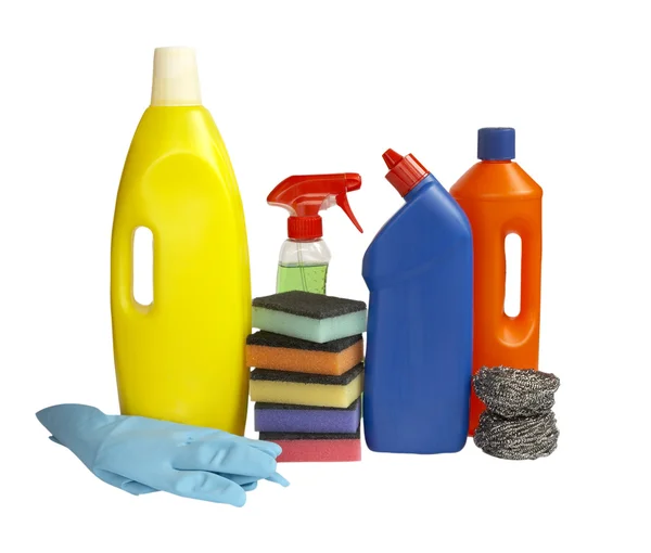 Higiéniai tisztítószerek házimunka — Stock Fotó