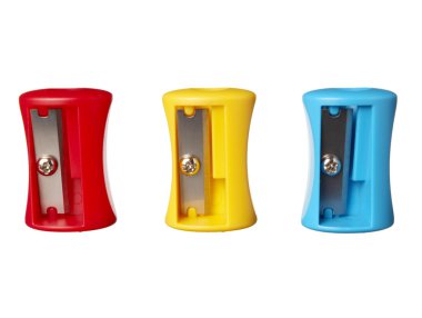 Pencil sharpeners colorful education clipart