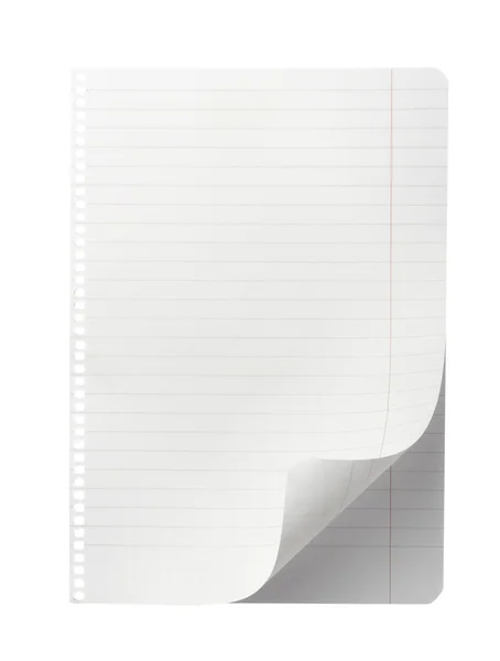 Opmerking notebook lege schrijven — Stockfoto