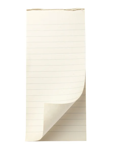Opmerking notebook lege schrijven — Stockfoto