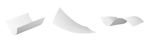 Czysty papier curl, w lotach w wiatr — Zdjęcie stockowe